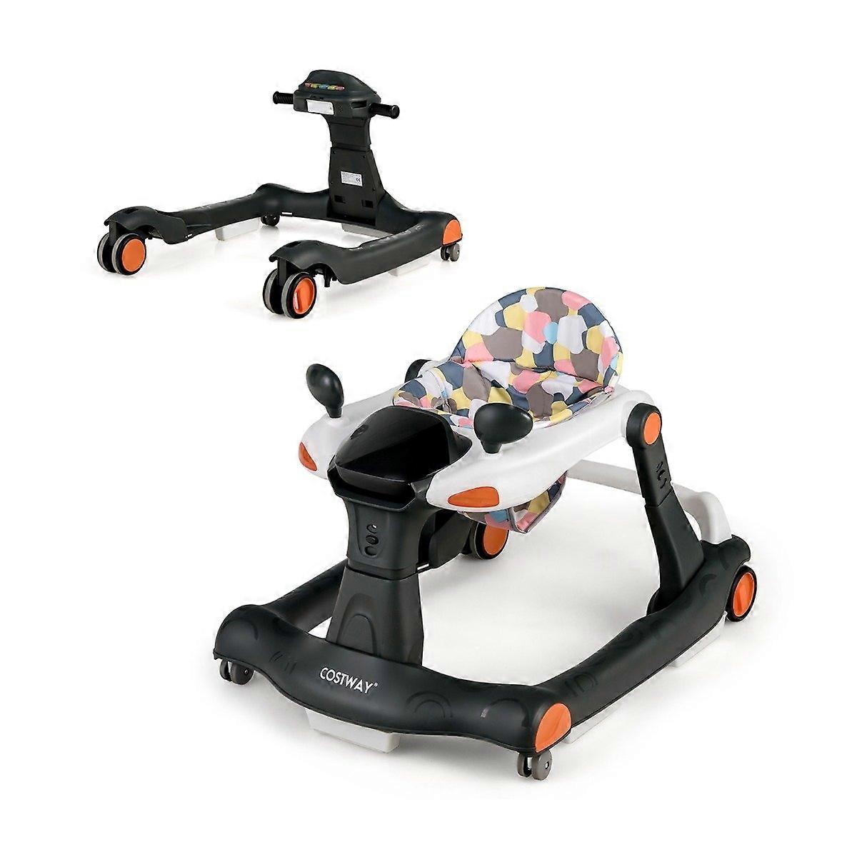Marcheur 2 en 1 Walker pliable Noir
