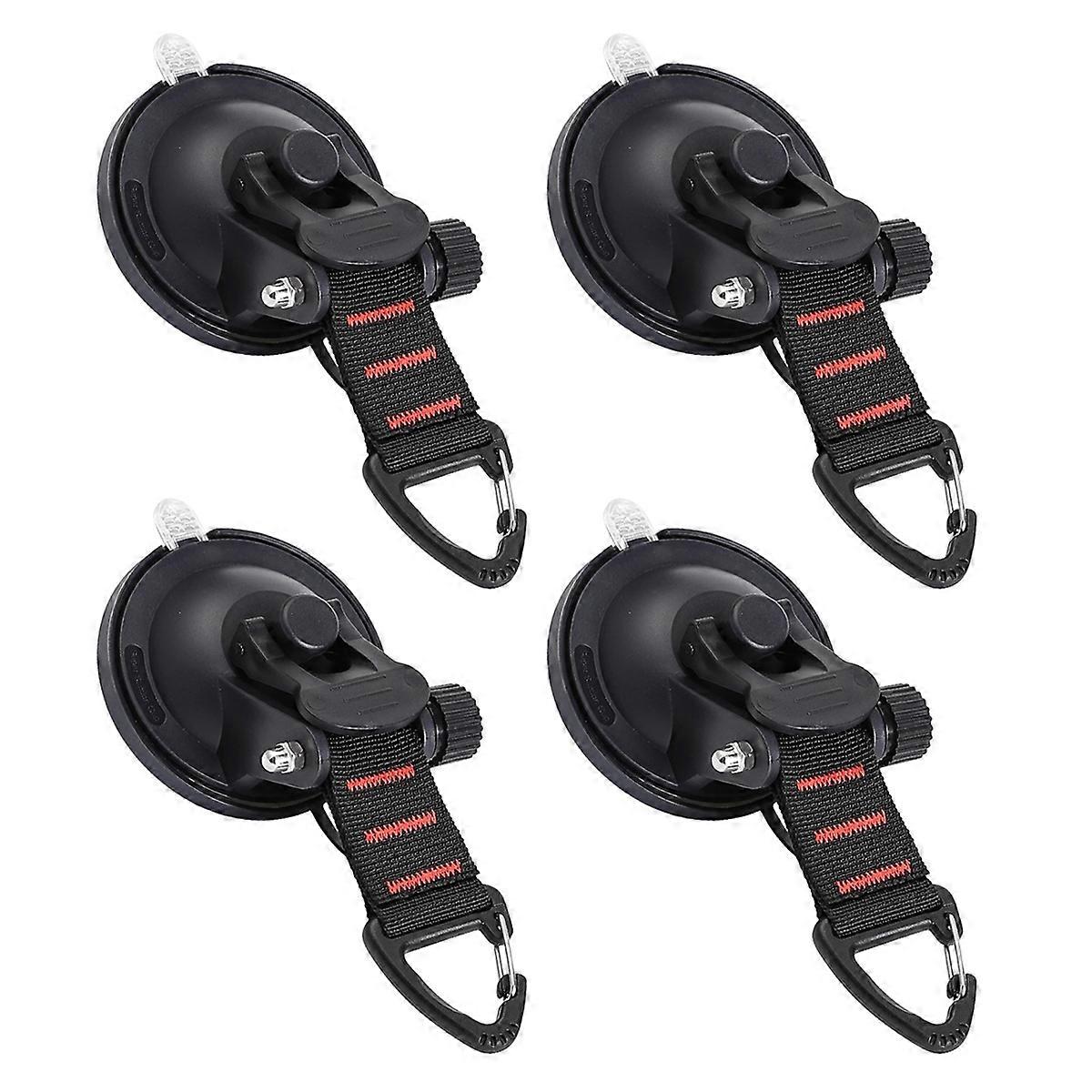 Multipurpose Usage Suction Cups, Durable & Reliable Hooks For Car Camping, Reusable Vacuum Anchor, Strong Power Viscous Silicone Securing Hook,