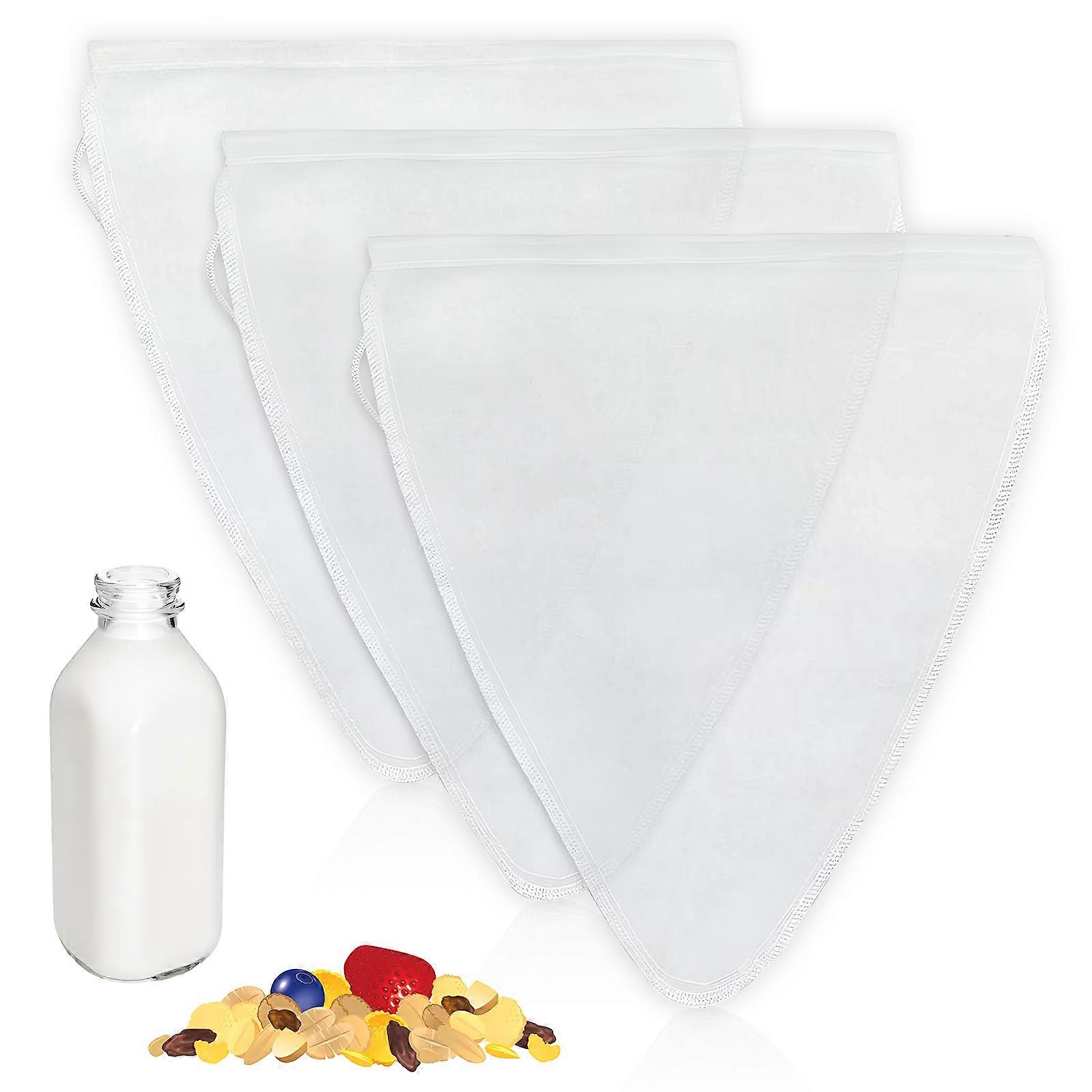 Nut Milk Filter Cloth, Heavy Duty Ultra-fine Mesh Strainer for Coffee, Wine, Nut Milk Filtering 30 x 30 cm