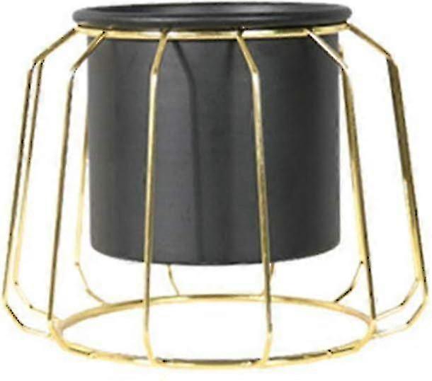 金属製植物サポート 屋内屋外用 植木鉢 プランター ディスプレイ 装飾 ブラック ストレートバレル