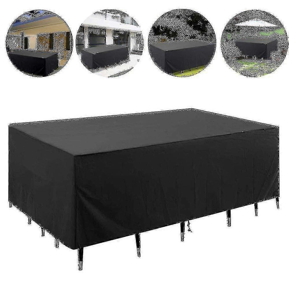 con Schan Copertura per mobili da giardino Copertura per tavolo da giardino 210d Heavy Duty Oxford Poliestere Outdoor Patio Recta