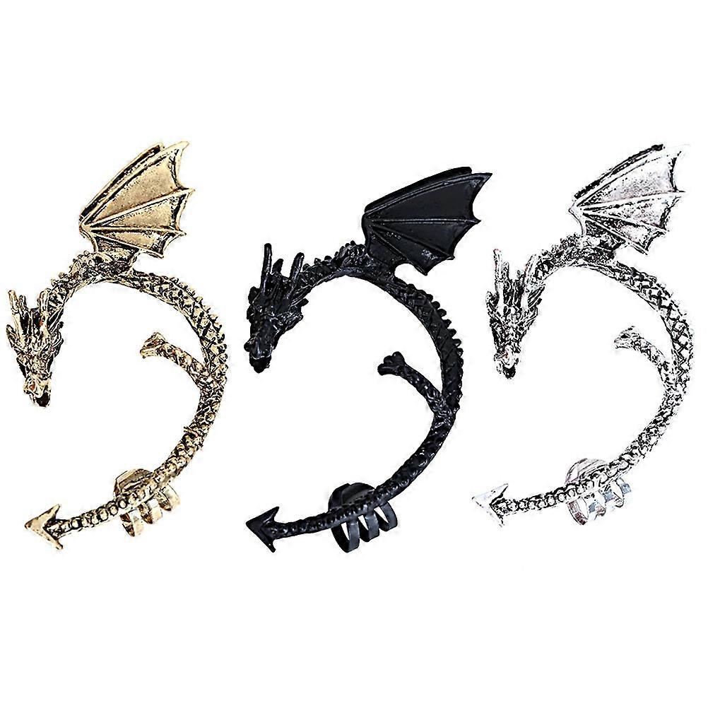 Earring, Metal Dragon, Non Piercing