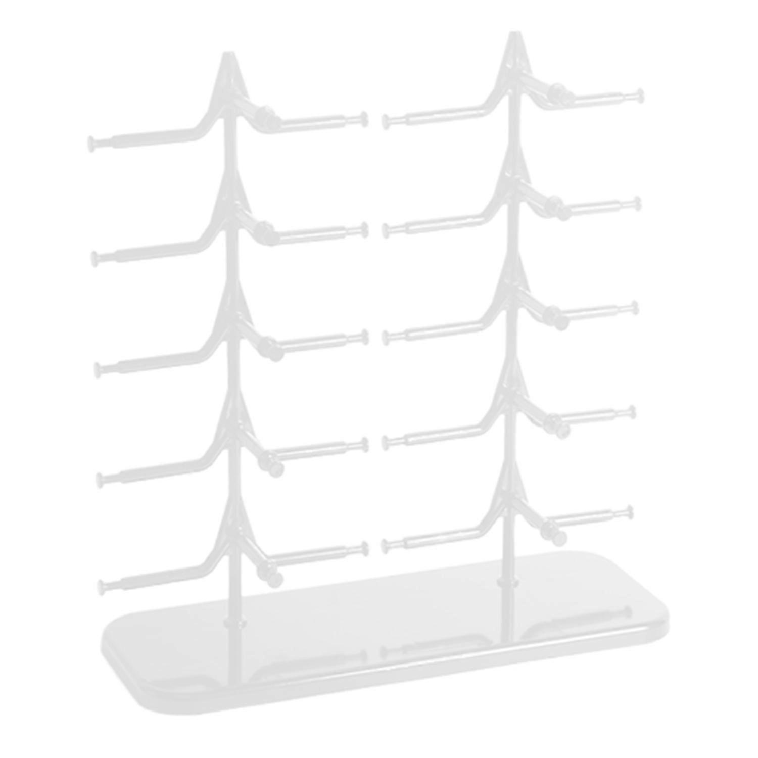 Sunglasses Organizer Heavy Duty 5/10 Pairs Glasses Display Rack Space Saving Heavy Duty Single/Dual