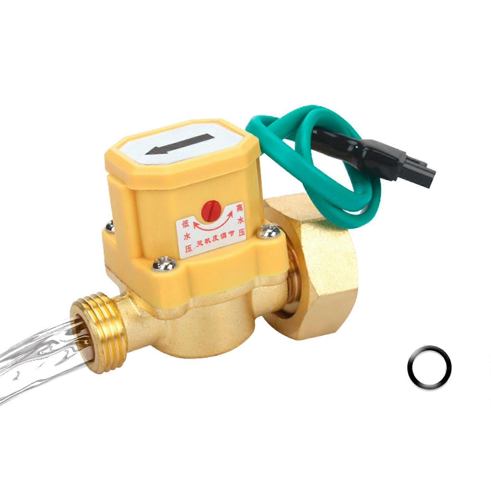Automatic Water Flows Sensor Switch Intelligent Water Pump Flows Sensor with Adjustable Sensitivity for Boosters Pump