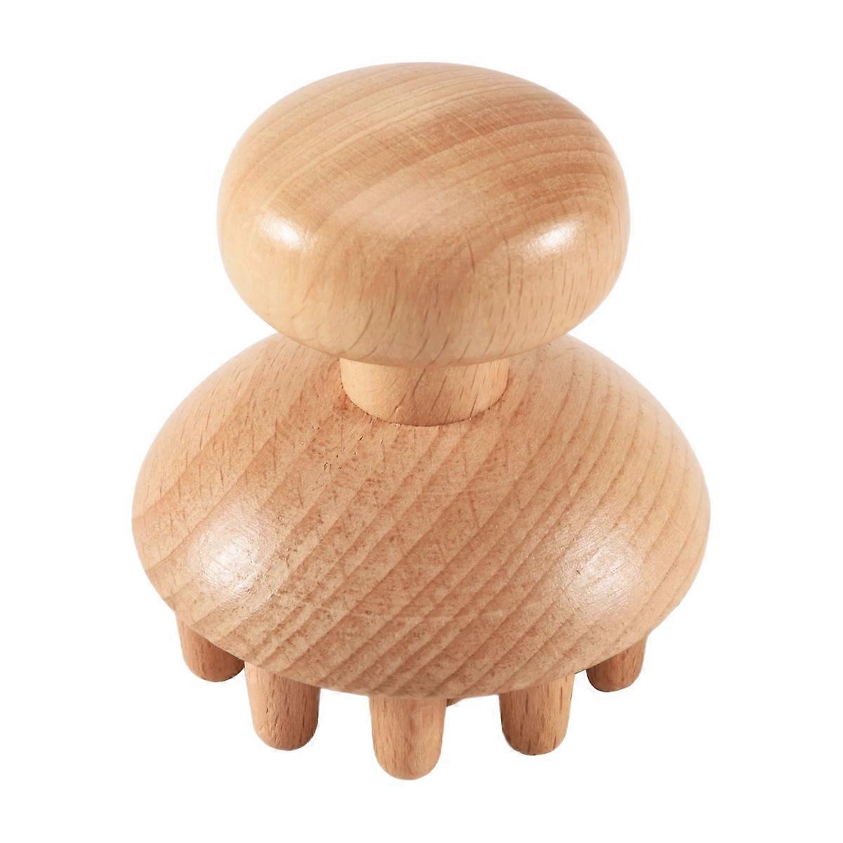Wood Mushroom Shape Therapy Massage Tool Massager