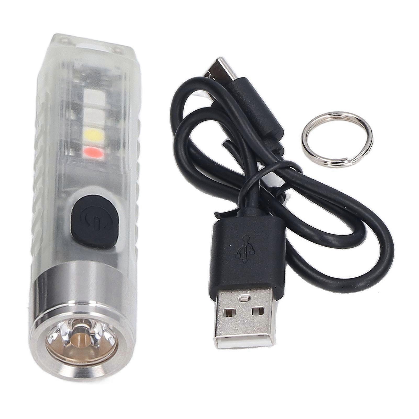LED Mini Flashlight Plastic LED Multifunctional Waterproof Fluorescent Key Light with Magnetic Base