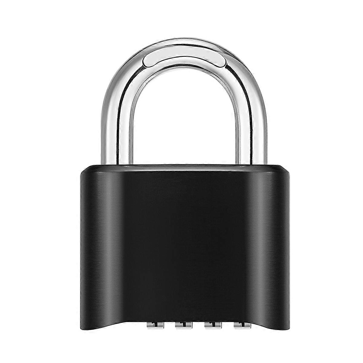 Shackle Combination Lock, Large Outdoor Weatherproof Padlock, Short