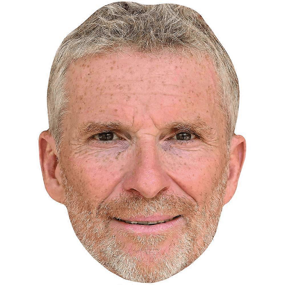 Denis Brogniart (Beard) Celebrity Mask, Flat Card Face
