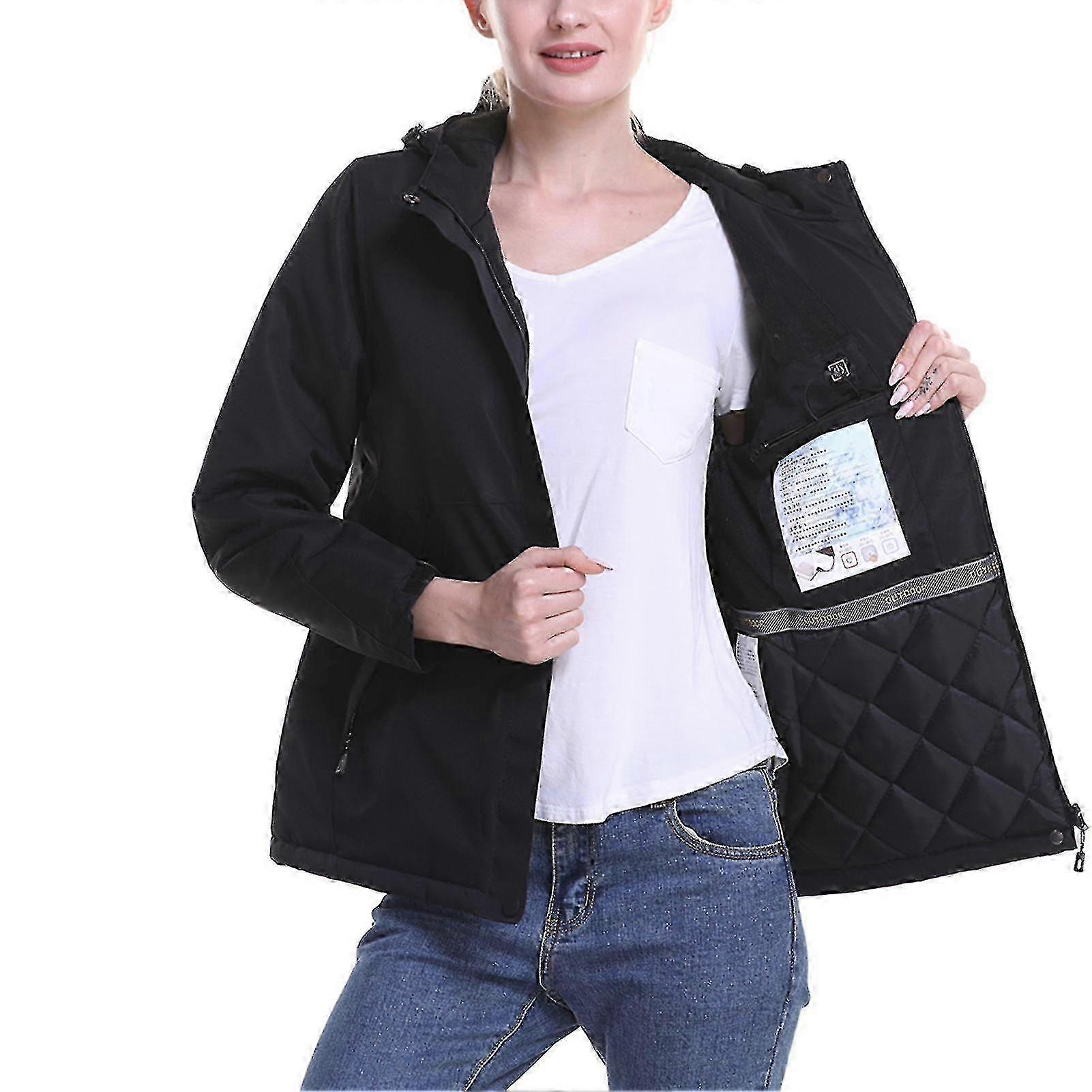 USB-Powered Smart Heated Jacket with Adjustable Temperature, Winter Warm Coat for Men & Women