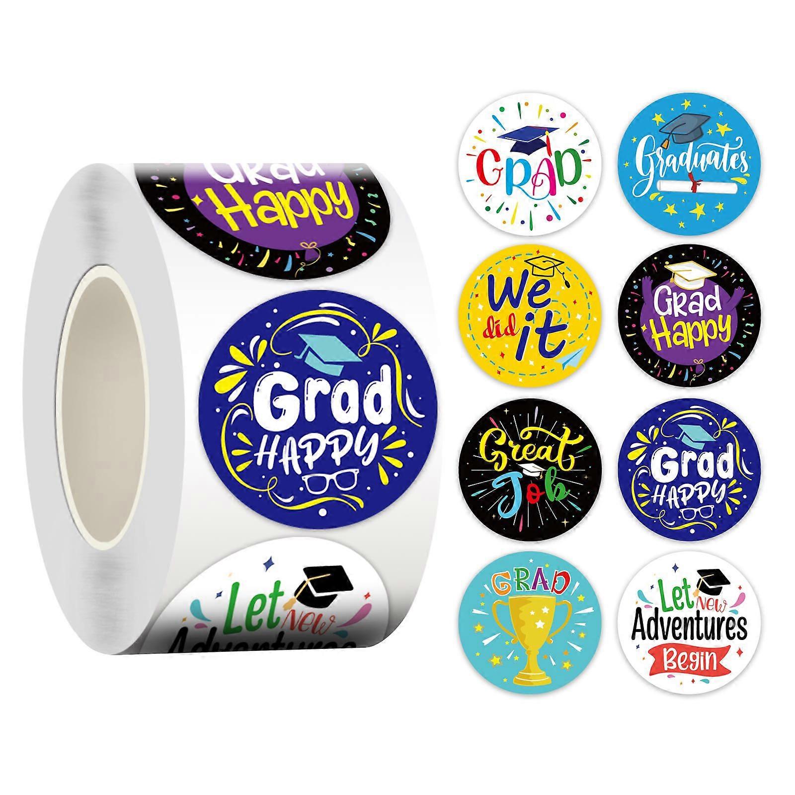 Graduated Sticker 500pcs /roll Gift Box Bag Envelope Sealing Packaging Stickers