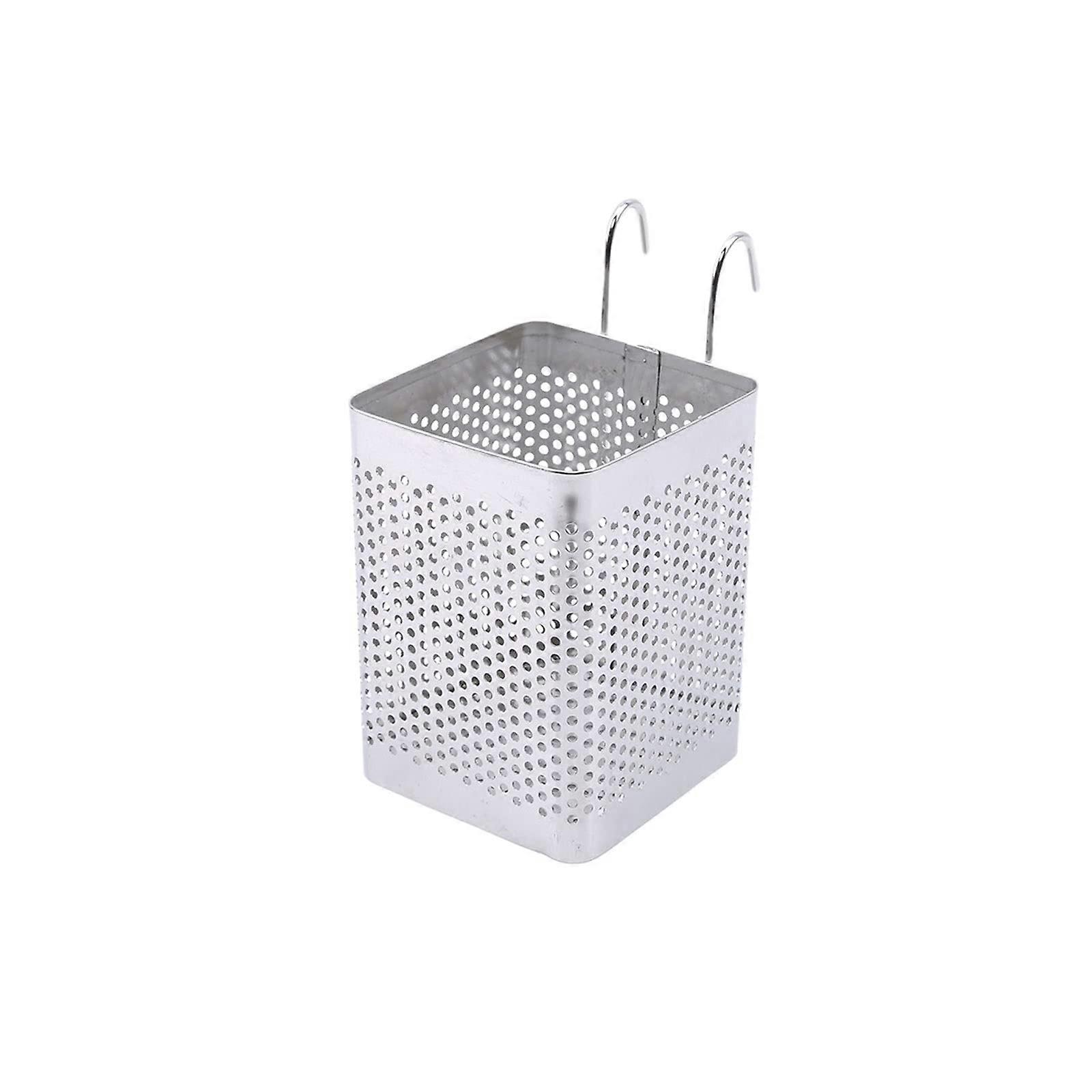 Multifunctional Utensil Caddy for Kitchen Organization, Stainless Steel, 5 Compartment, Countertop Storage Solution