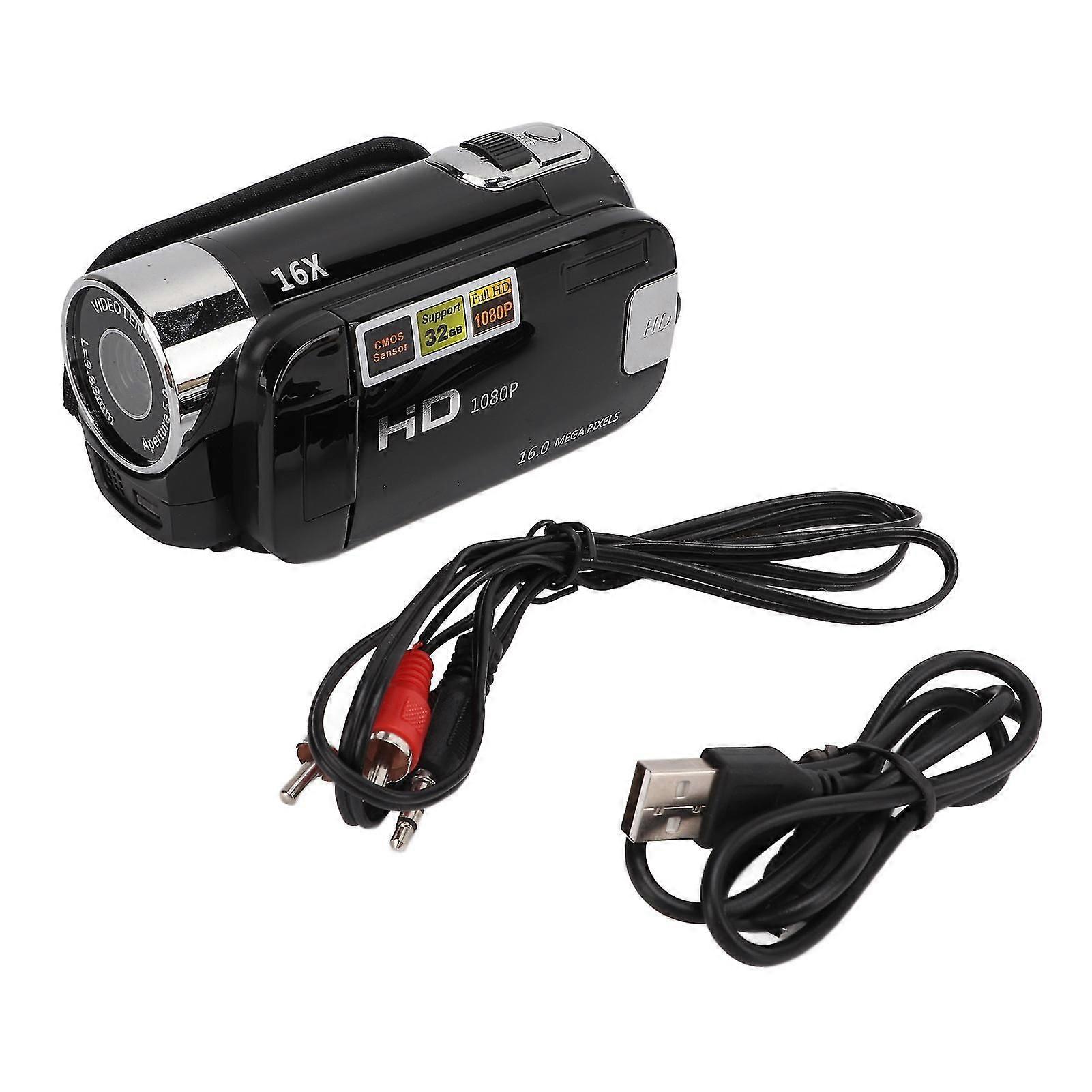 Video Camera Camcorder Full HD 4K 48MP Camera Recorder 270 Rotation 2.7 Inch Color Screen 16X Zoom Digital Camcorders