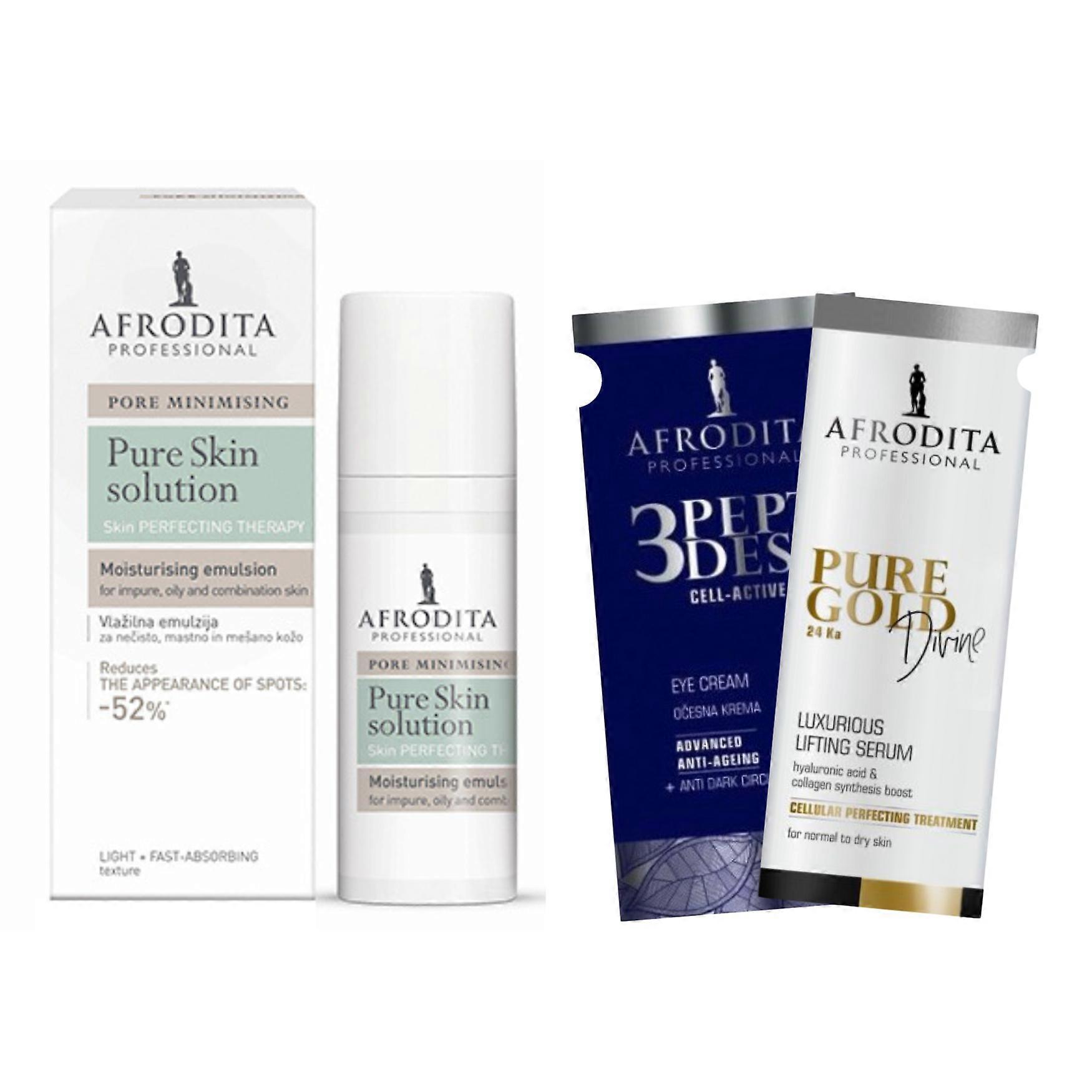 Afrodita Pure Skin Solution Feuchtigkeitsemulsion + 2 Proben