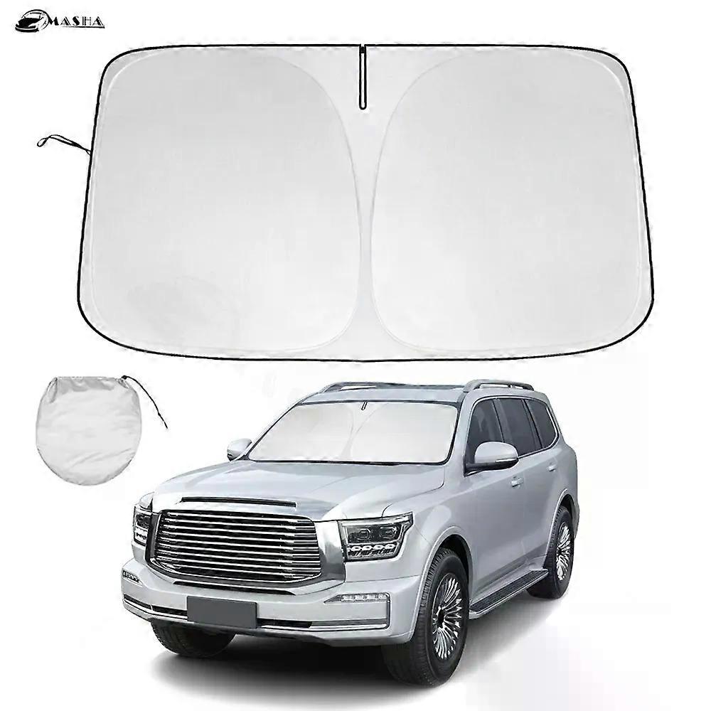 Windshield Sun Shade For Great Wall GWM WEY Tank 500 2022-2024 Accessories Sunshade Sun Visor Protector Foldable Blocks UV Rays