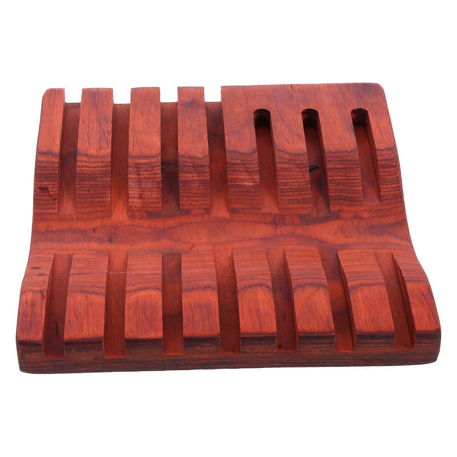 1Pc Hairdressing Tools Scissors Storage Box Salon Supplies Wooden Scissors Shelf