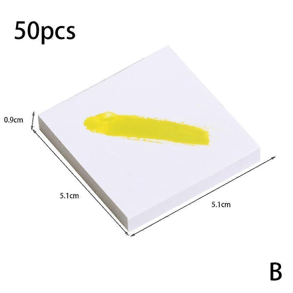 50枚の使い捨てネイルアートパレットペーパー、ポータブル防水メイク