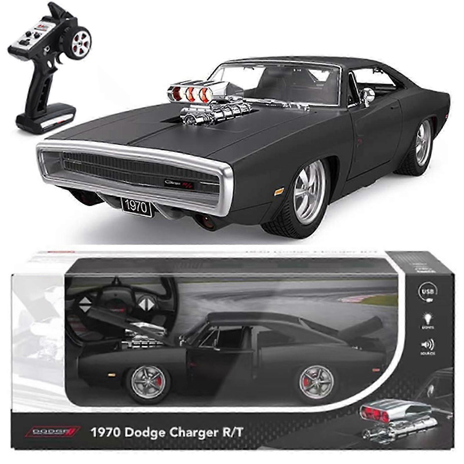 1/16 Scale 2.4ghz Remote Control Car For Dodge Charger R/t With Engine
