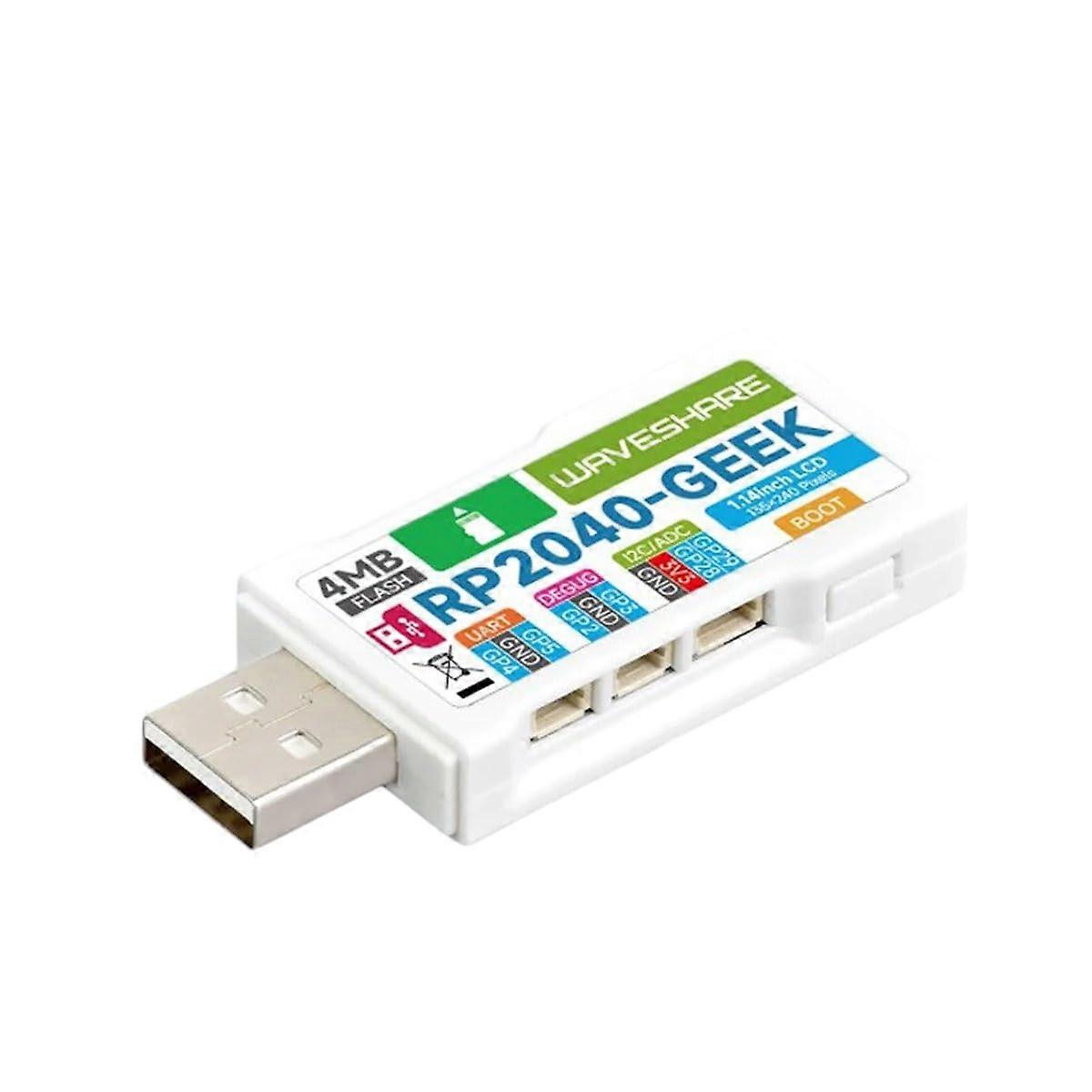 Scheda di sviluppo RP2040GEEK basata su microcontrollore RP2040 LCD a colori da 1,14 pollici 65K