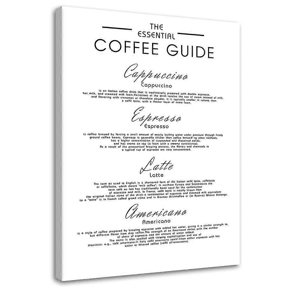Quadro su tela, Guida al caffè - 70x100