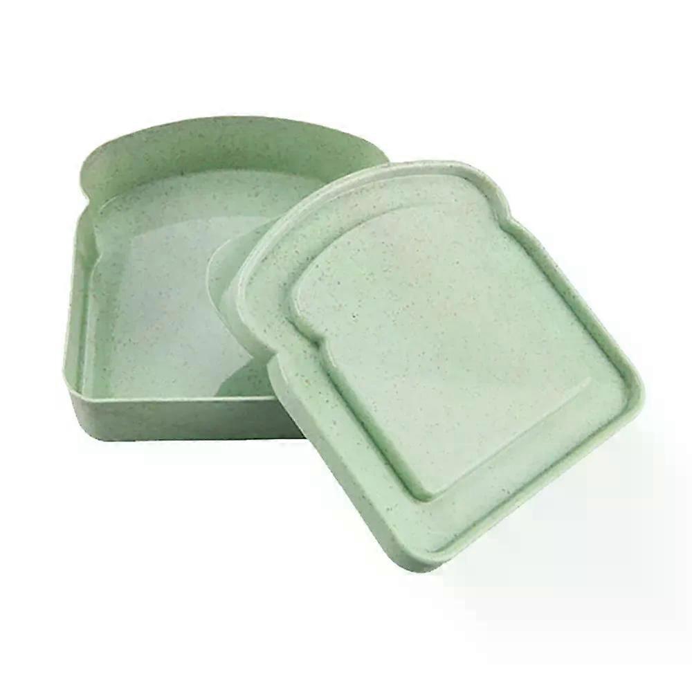 Portable Silicone Sandwich Toast Bento Box With Handle Eco-Friendly Lunch Food Container Microwavable Picnic, Student Lunch Box