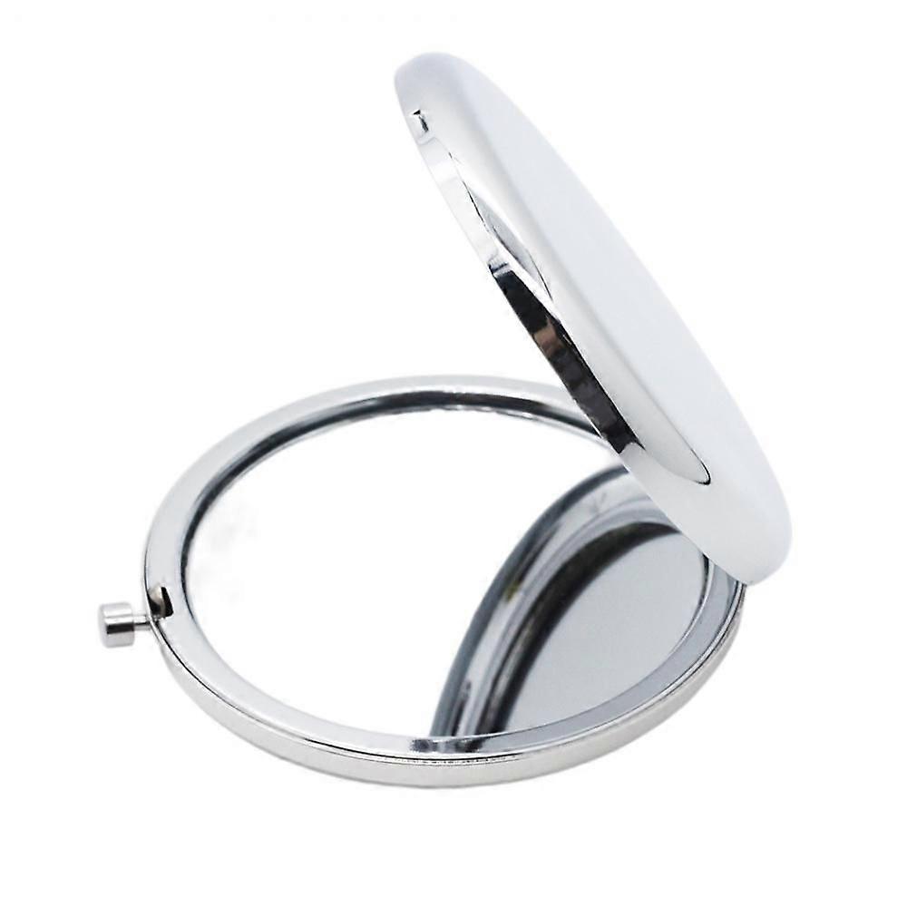 Vanity Makeup Mirror Lighted Travel ,Super Large  Compact Portable Cosmetic Mirror with1X/2X Double Sided Mag nifying Metal  Illuminated Mirror for Ma