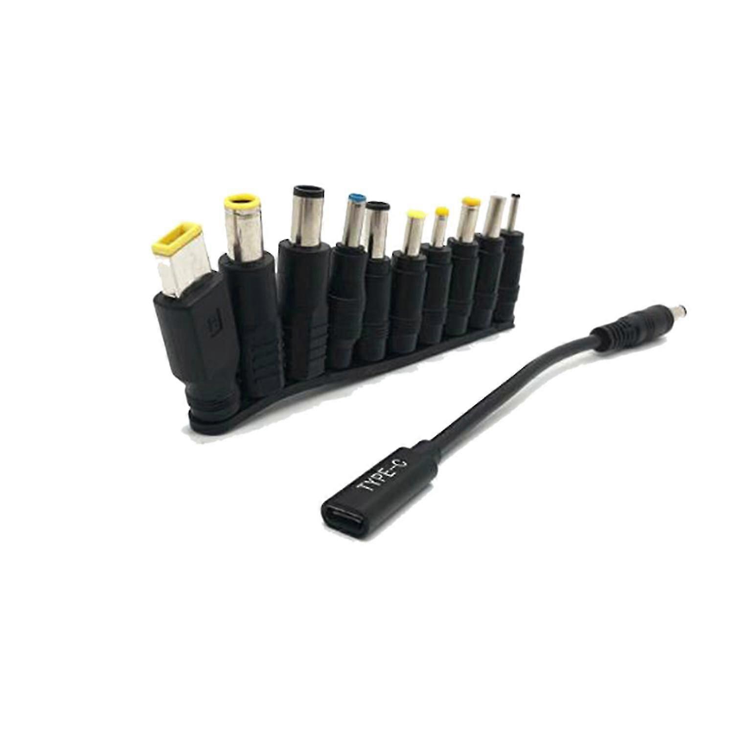 Usb Type C Pd Power Adapter Converter Dc Plug Connector Cable Cord 5.5x2.1 Mm Male For For Laptop A