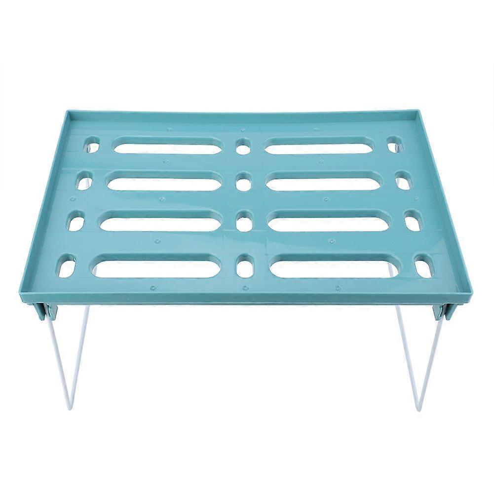 Superposed Foldable Storage Racks Kitchen Shelving Rack Holders Multiuse Organizer(Green)