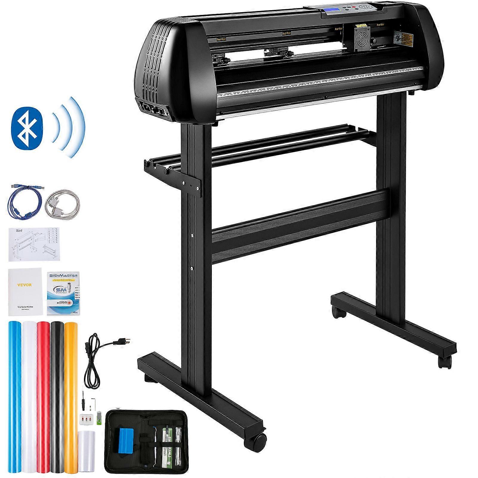 Vinyl Cutter Machine, 28inch Cutting Plotter, Offline Cutting Machine Kit Mobile Bluetooth