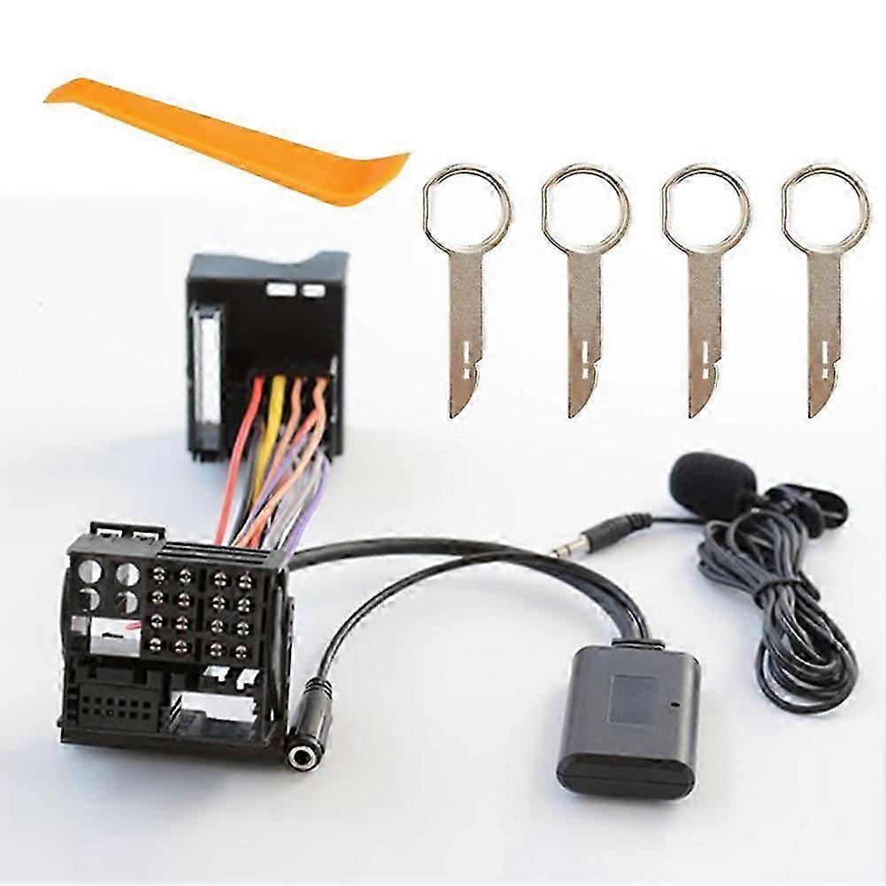 1 set di cavi ausiliari adattatore bluetooth per Ford 6000cd usb 50 Music Player Audio Adapter Microfono vivavoce accessori per auto