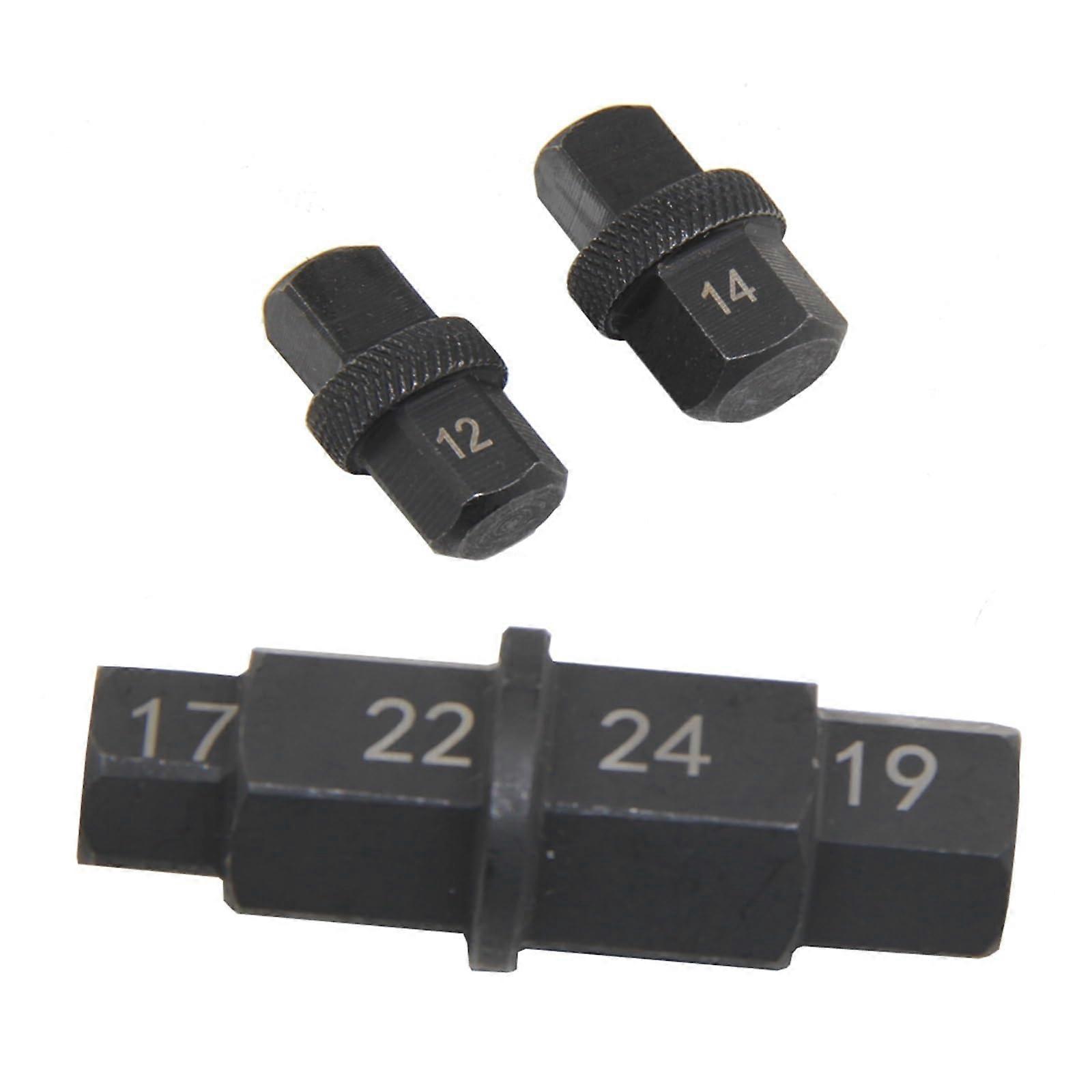 6 in 1 Hex Axle Tool for Motorcycle Front Spindle, 12mm 14mm 17mm 19mm 22mm 24mm Allen Socket Compatibility