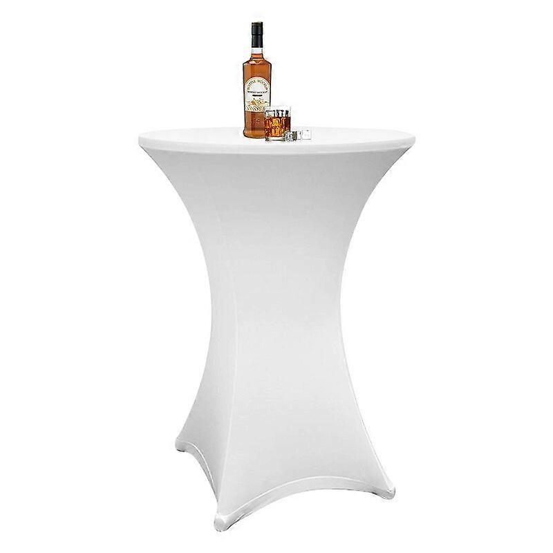 housses blanches pour table haute pliante 110 CM,Blanc,80cm