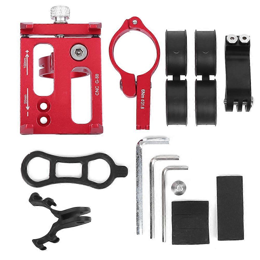 G88 Mountain Bike Cellphone Bracket Motorcycle Navigation Stand with Flashlight Support