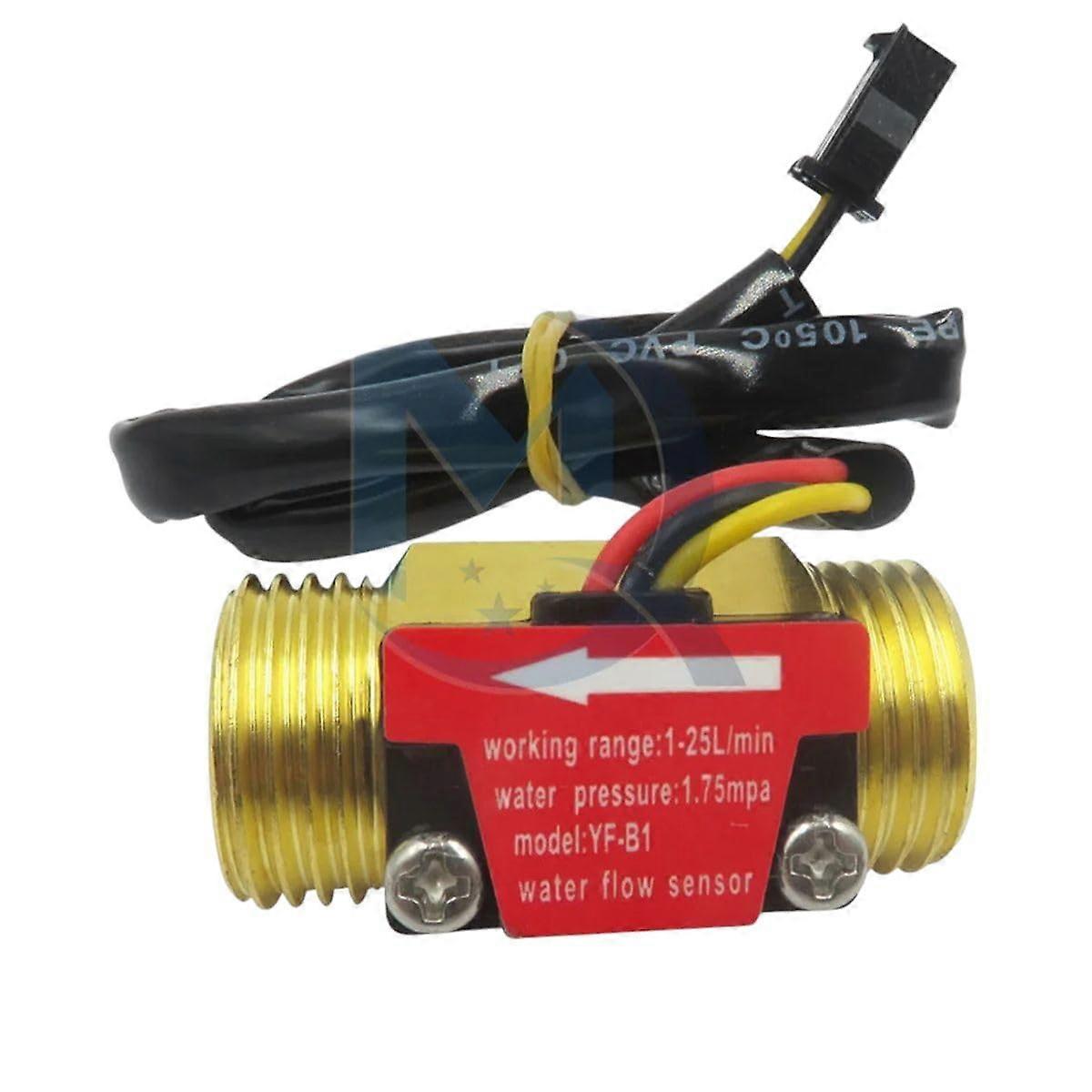 G1/2'' Water Flow Hall Sensor Switch Flow Sensor 125L/Min Flow Meter for Industrial Control (Brass) for Arrival High for Quality