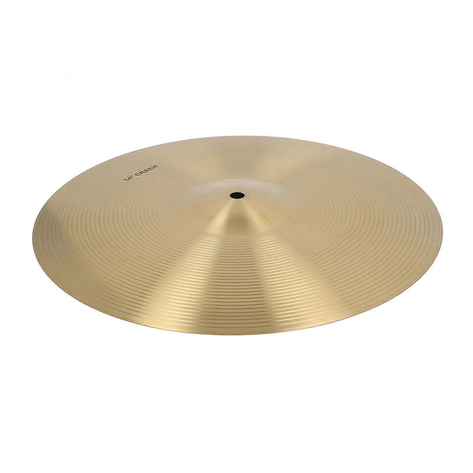 Drum Cymbal Brilliant Finish Crisp Sound (14 Inch)