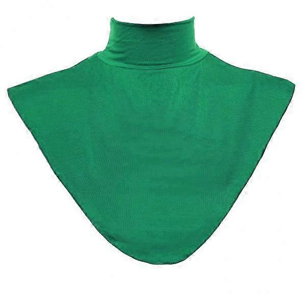 3X falscher Kragen abnehmbarer Mock Modal Rollkragen Top Halbe Bluse Einfach Grün
