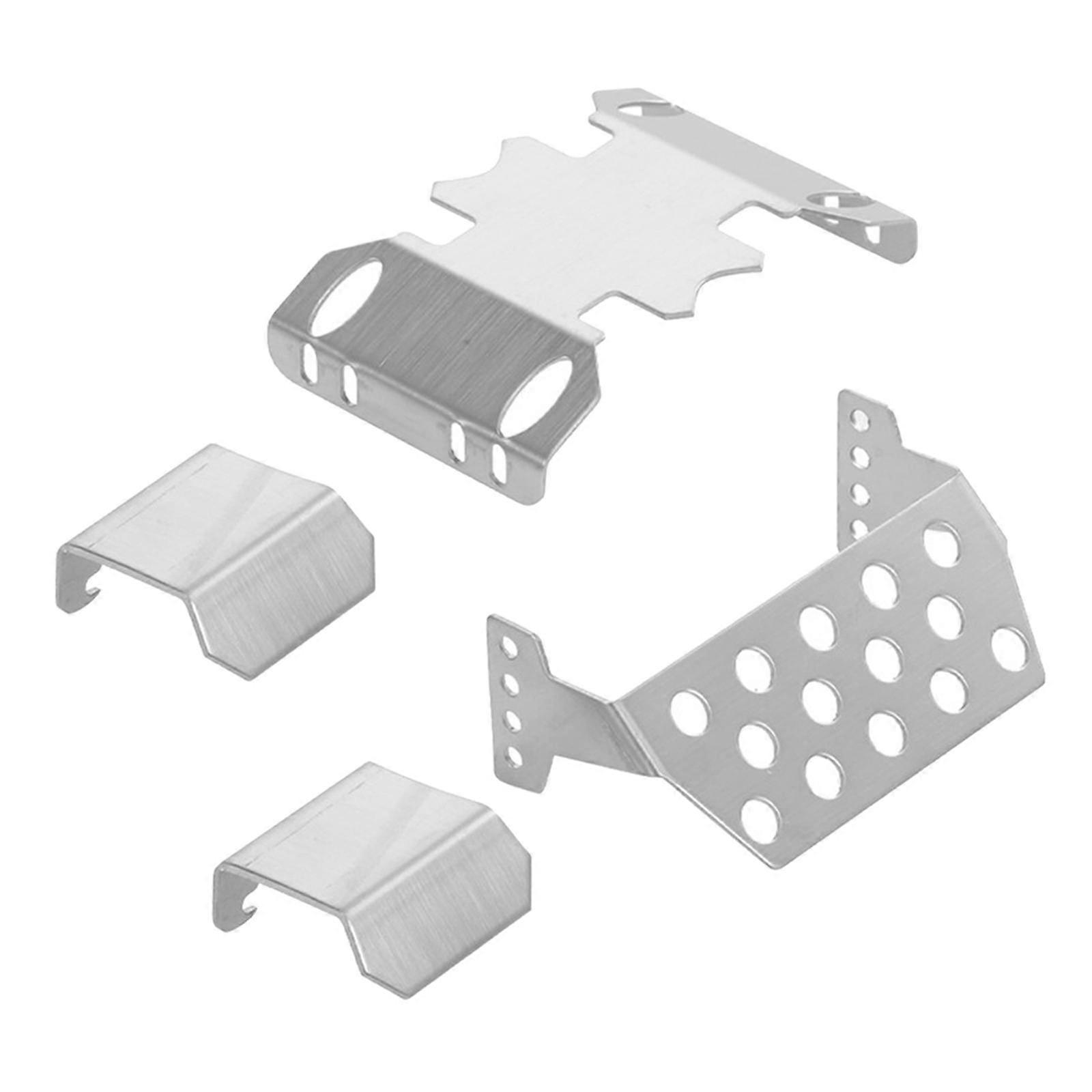 4pcs/set Chassis Armor for 1:10 Axial SCX10 II 90046 90047 RC Trucks Car