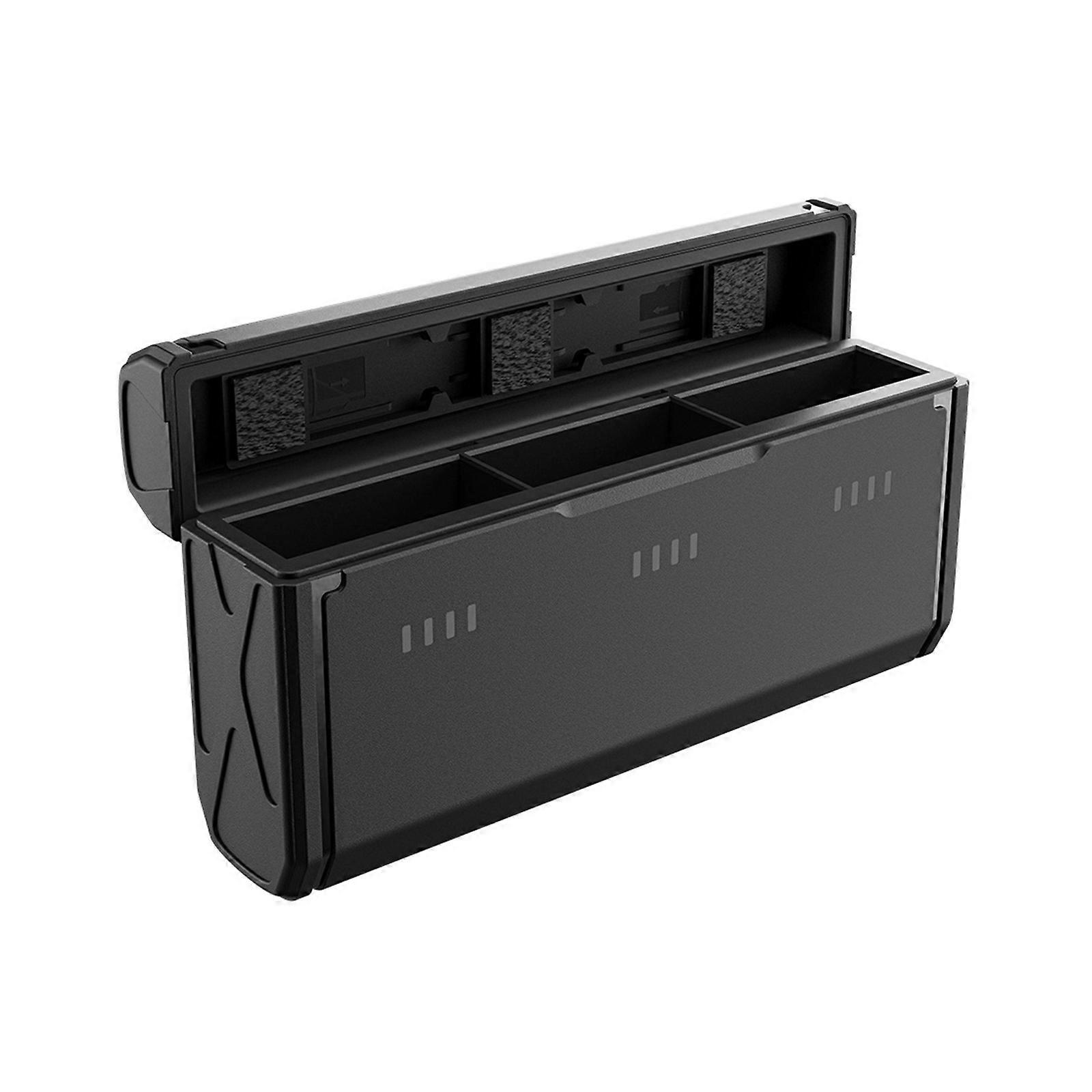 Battery Carry Case For Camera Essential Charging Box For 3 Battery Capacity With Clear LED Charging Status