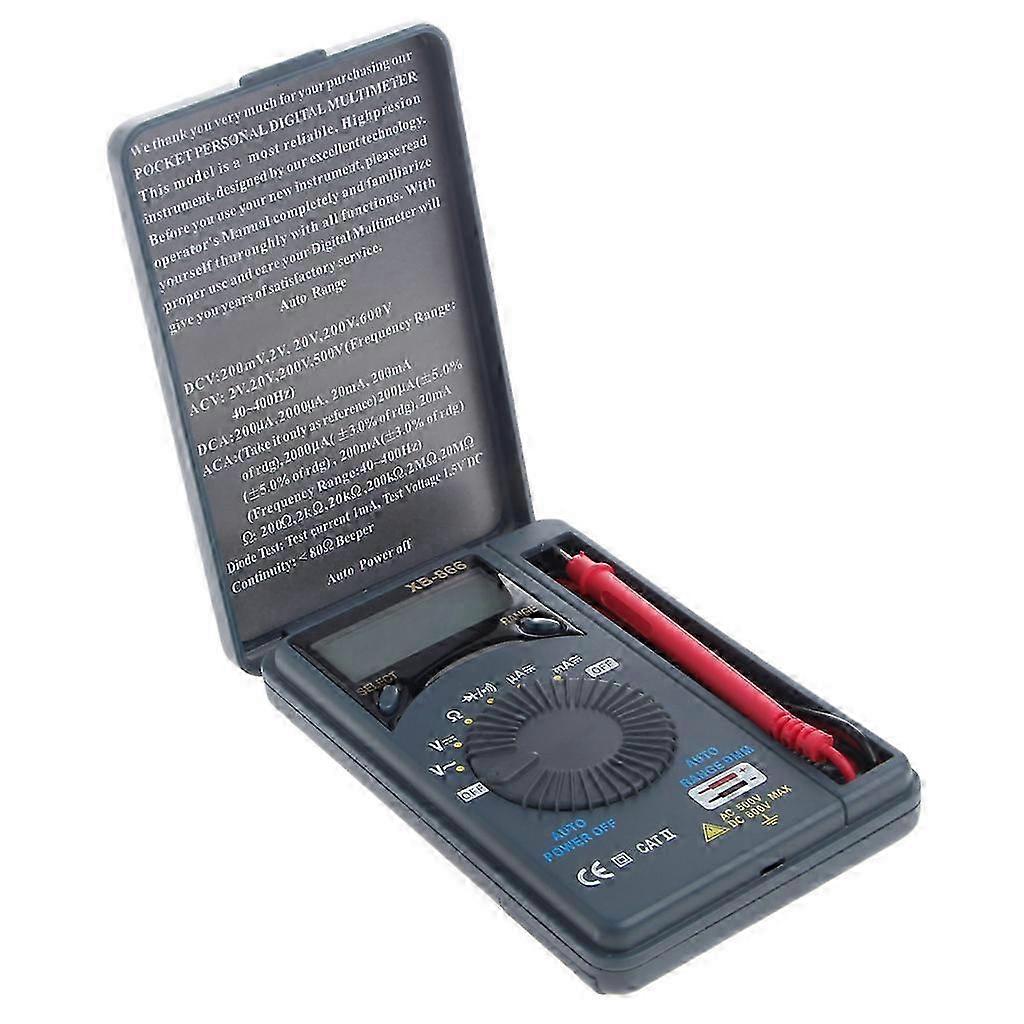 Portable Digital Multimeter Tester Tool with Mini Auto Range LCD Voltmeter for AC/DC