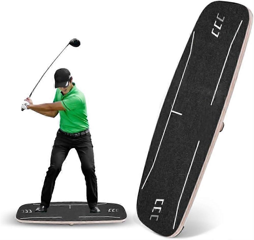 Training aid for golf balance board with voice announcement function