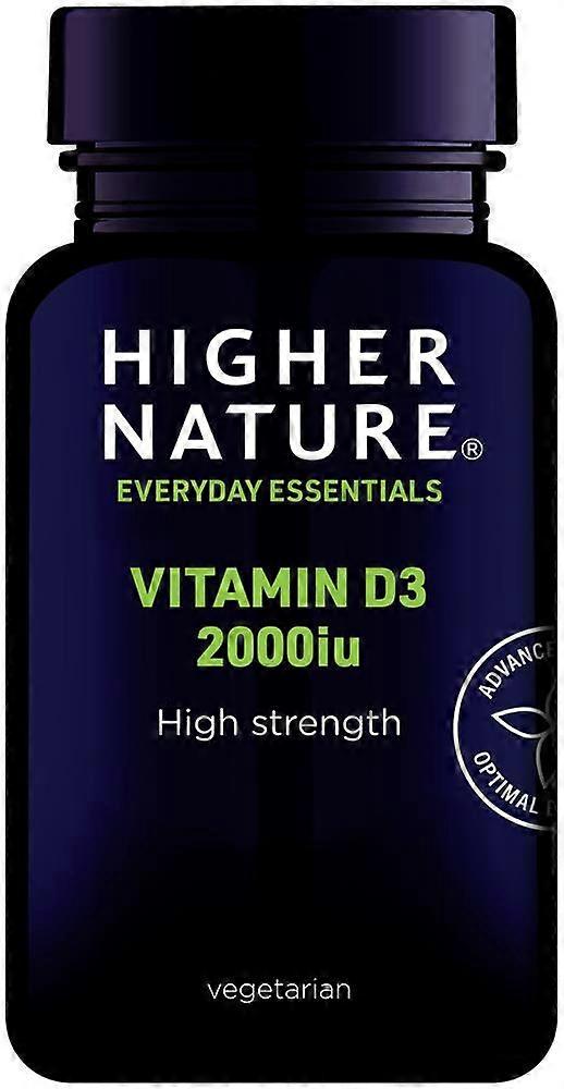 Higher Nature High Strength Vitamin D3 60 Vegetarian Capsules
