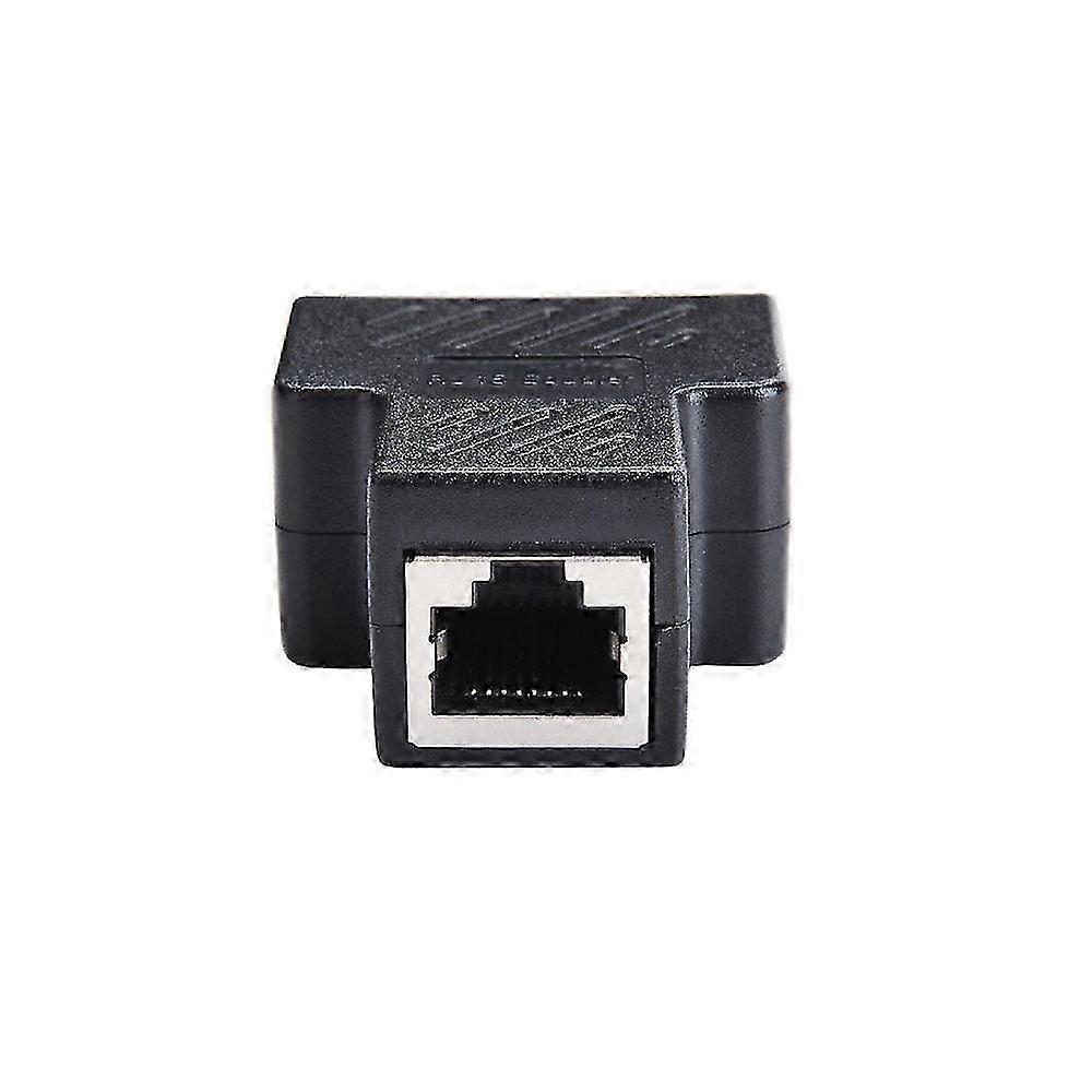 RJ45 Ethernet Coupler Adapter Splitter for Cat5/Cat6/Cat7 Cables, Anti-Interference Connector, Black