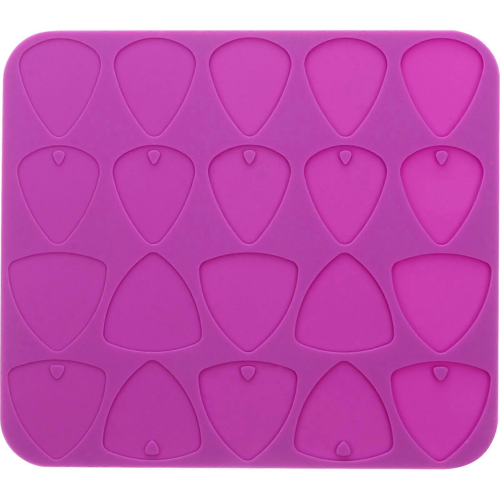 Silicone Guitar Picks Mold Durable Resin Mold for Custom Plectrums, Flexible Epoxy Casting Tool for Keychains, Jewelry & Home Decor
