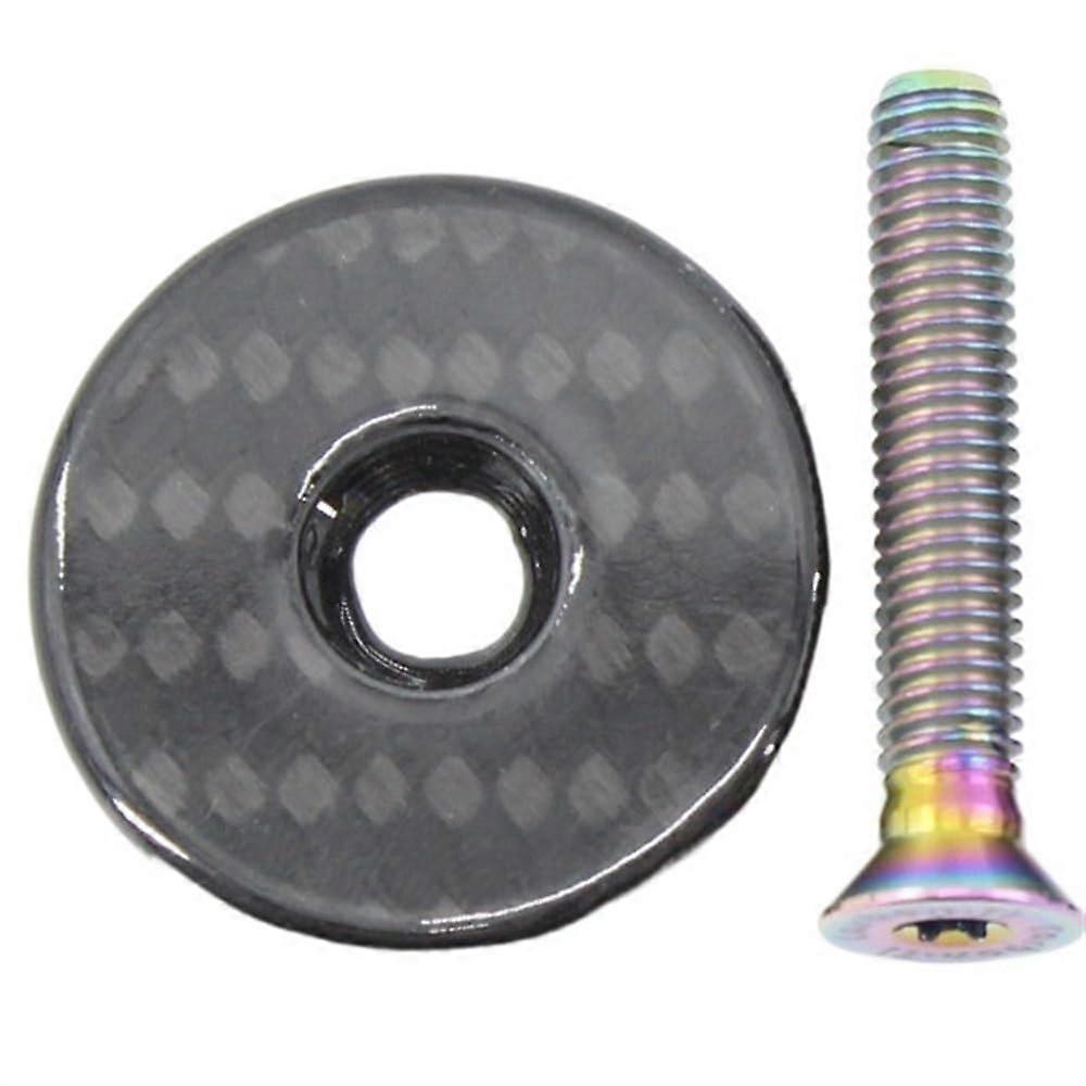 Carbon Top Caps Titanium Screws M6 x 35 mm Ahead Cap