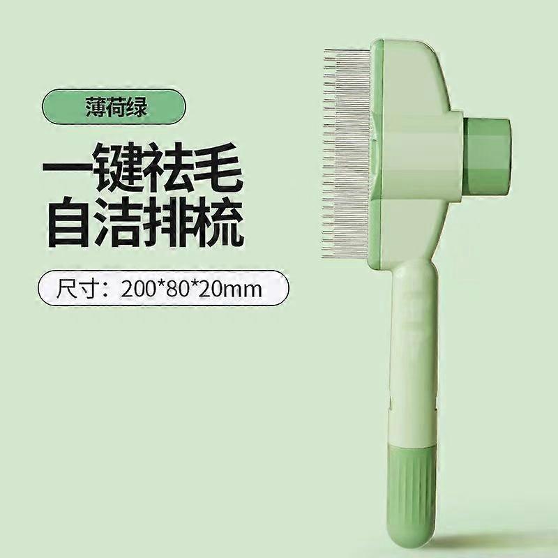 Cat Flea Remover Release Button Comb Lightweight Pet Detangling Comb for Cat Dogs