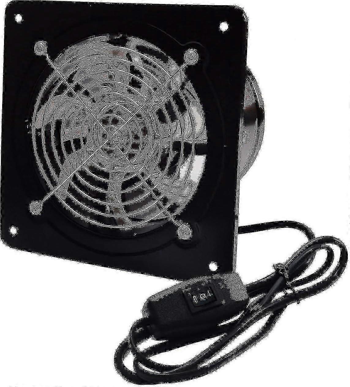 מאוורר פליטה בצורת תעלה 150 מ"מ, 600 מ"ש, מאוורר אוויר מתכתי, מותקן על הקיר, לחדר אמבטיה, מרתף, מוסך, אוהל גידול (דו כיווני)