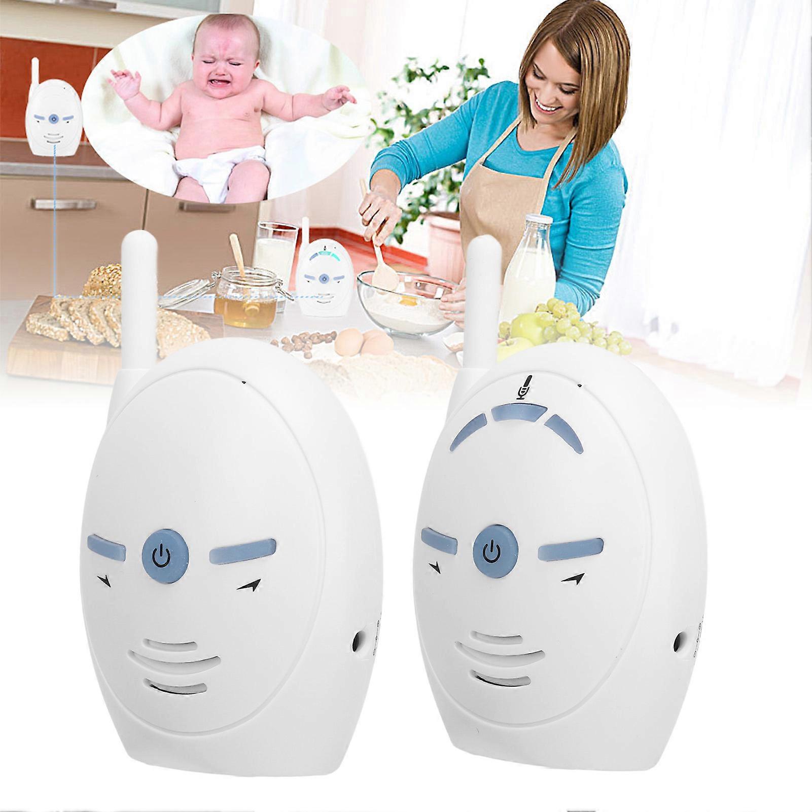 Digital Kids Monitor with Night Light Lullaby 2 Way Talk 2.4GHz Wireless Transmission Sound Kids Monitor 100‑240V EU Plug 