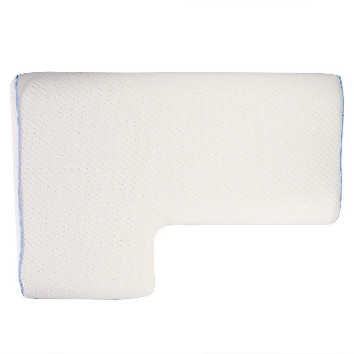 Pillow For Cuddling Arm Hole Super Comfortable Pillow for Lovers White Right Oval Sponge 1Set