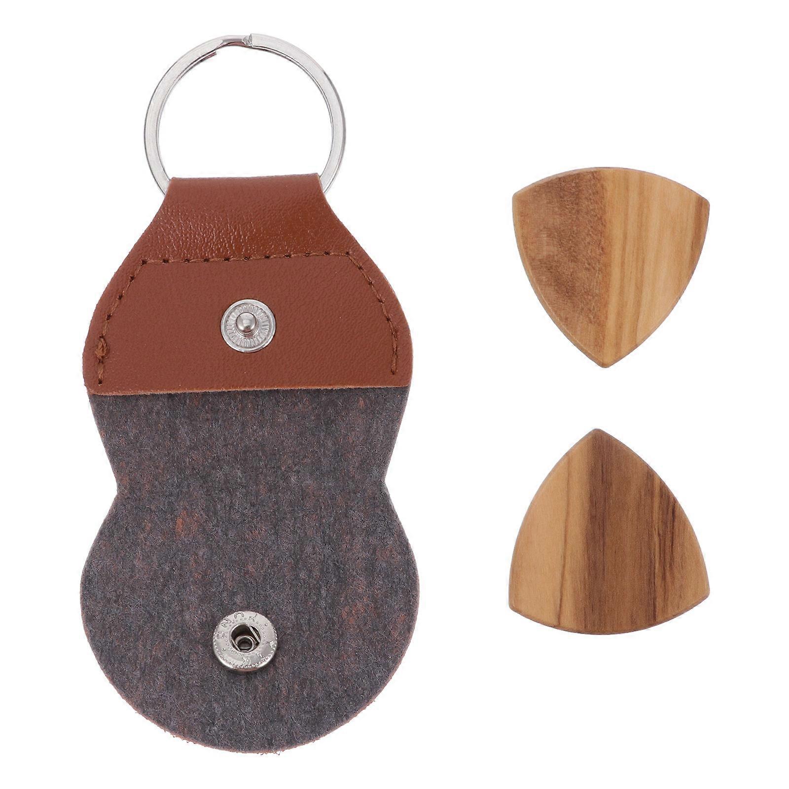 Guitar Picks Set with Plectrum Holder – Durable Acoustic Picks for Guitar, Ukulele, Banjo, and Mandolin – Elegant Design, Smooth Touch for Musicians