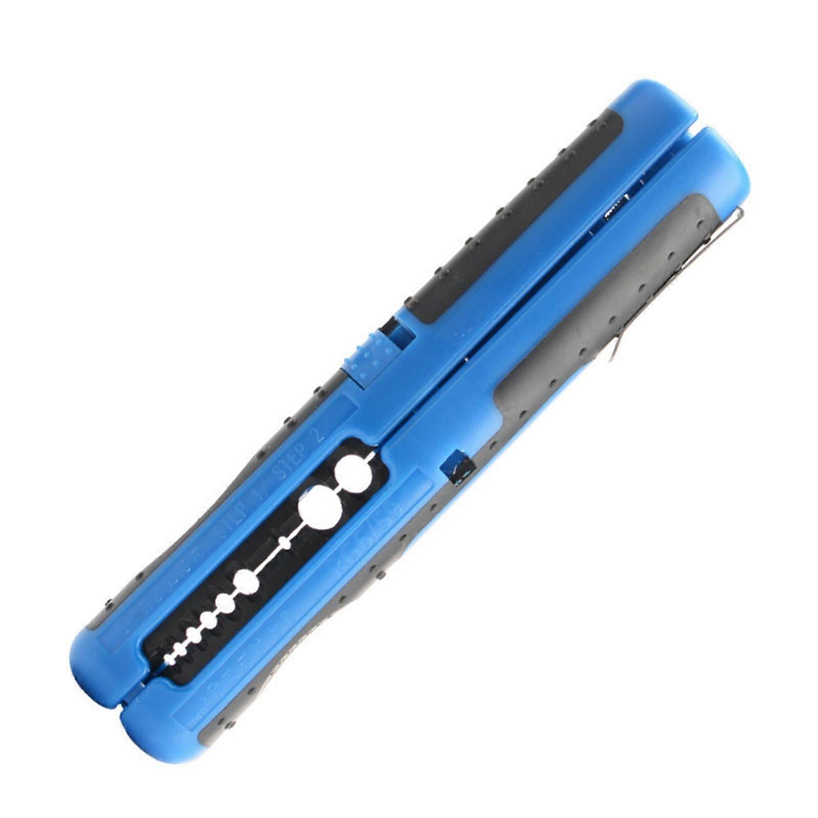 Wire Stripper PenStyle Portable Ergonomic Tool With Automatic Spring And Locking Mechanism For Electricians