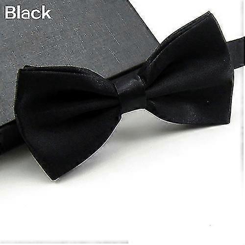 Formal Adjustable Bow Tie for Men, Classic Solid Color Wedding Party Tuxedo Accessory